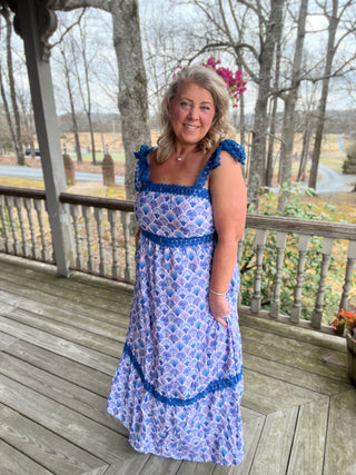 Shell Coastal Tie Dress