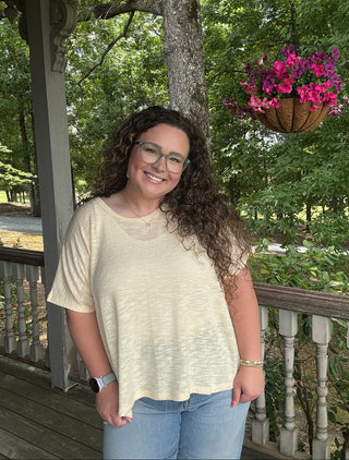 Butter Oversized Top