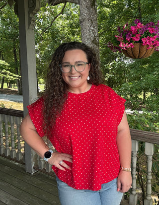 Polka Dot Relaxed Top