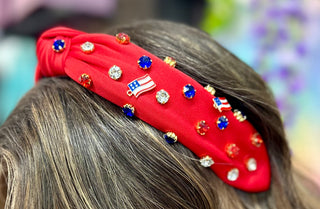 Red Patriotic Headband