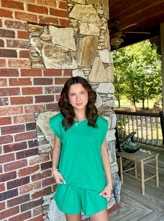 Green French Terry Set