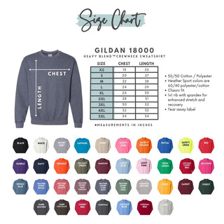 Floral Name Gildan Crewneck