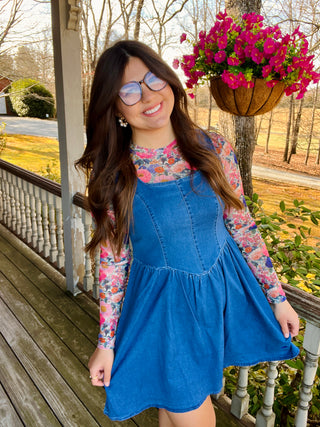 Baby Blue Denim Dress