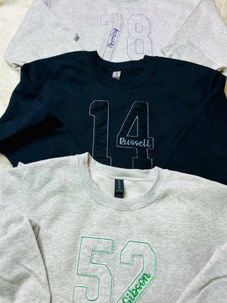 Number and Name Sport Crewneck