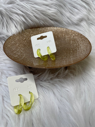 Lime Green Jelly Hoops