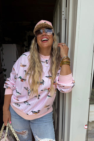 Pink Duck Pullover