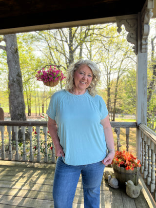 Carolina Washed Ribbed Top
