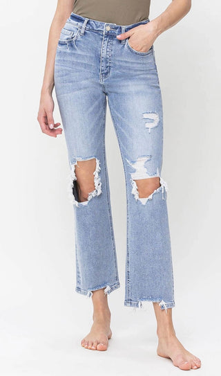 90s Super High Rise Straight Jeans
