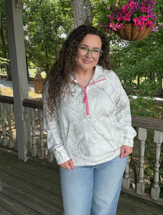 White Camo Pullover