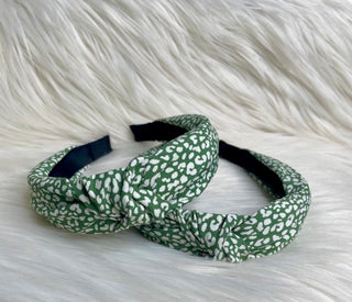 Green Cheetah Print Headband