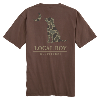 Brush Camo Dog & Moon T-Shirt