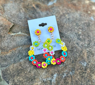 Multi Flower Earrings