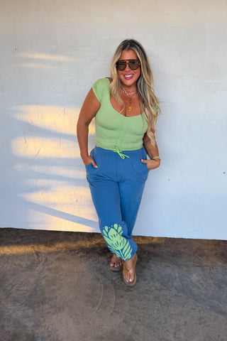OUT AND ABOUT CAP SLEEVE TOP