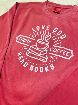 Love God Read Books Crewneck