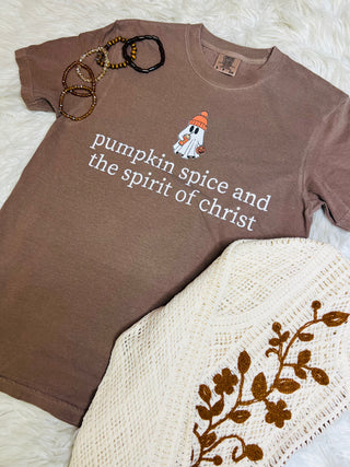 Pumpkin Spice & Spirit of Christ Tee