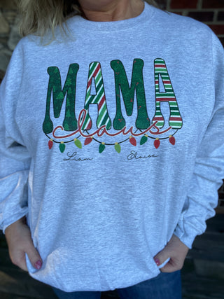 Custom Christmas Mama Crewneck