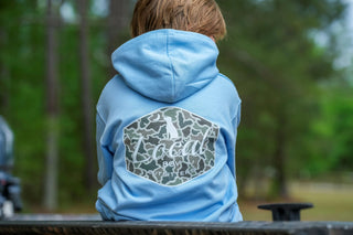 Youth Brushwood Hoodie Dog & Moon Camo Badge