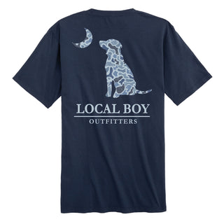 Toddler Distressed LCF Cobalt Dog & Moon T-Shirt