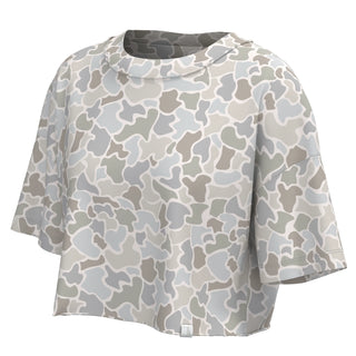 Local Girl Boxy Crop T-Shirt - Forrest Camo Flora