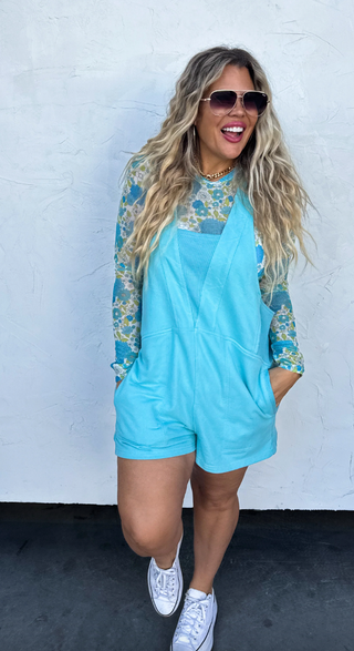 Aqua Beach Please Romper