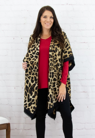 Animal Print Kimono