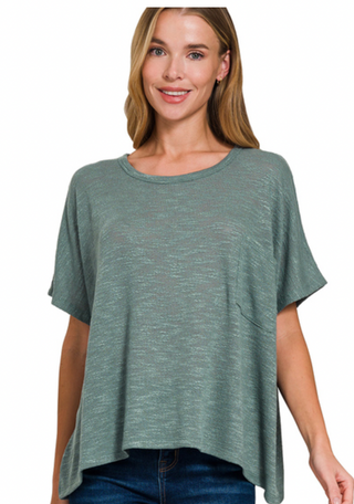 Ash Jade Short Sleeve Knit Top