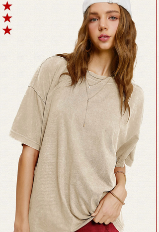 Almond Milk Oversized Tee
