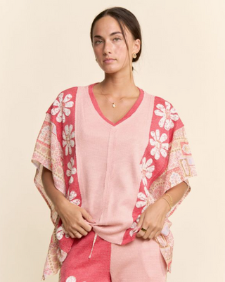 Pink Patchwork Top