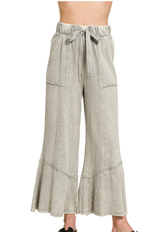 Sleet Exposed Seam Flare Pants