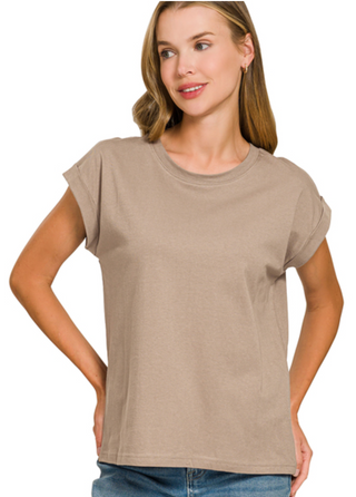 Cocoa Round Neck Tee