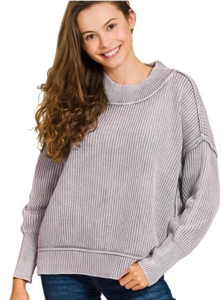 Sleet Side Slit Oversized Sweater