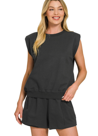Black French Terry Set