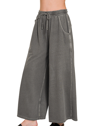 Black French Terry Pant
