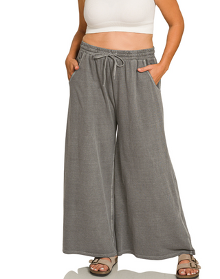Ash Black French Terry Pant