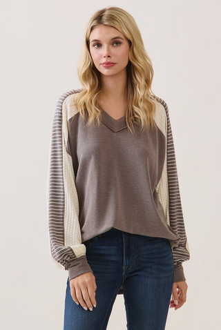 Stripe Knit Pullover