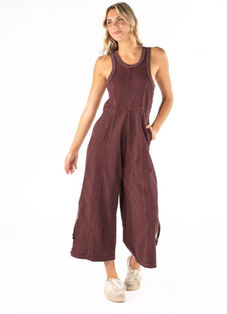 Umber Washed Jumpsuit