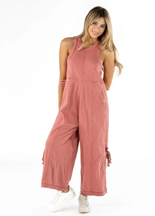 Cinnamon Washed Jumpsuit