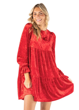 Elisa Dress Red