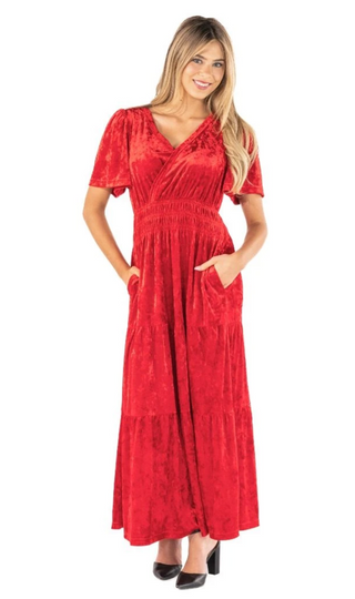 Red Elma Dress