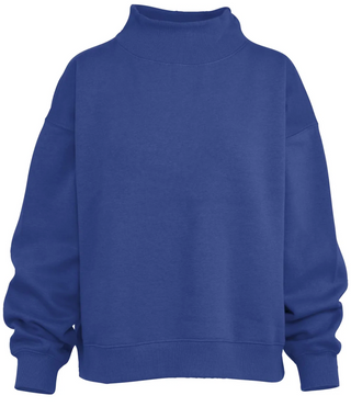 Royal Mock Neck Sweatshirt