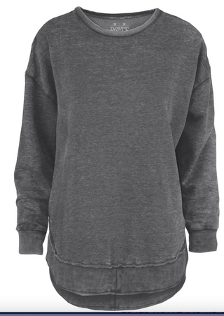 Black Melange Poncho Fleece