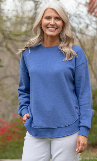 Royal Melange Poncho Fleece