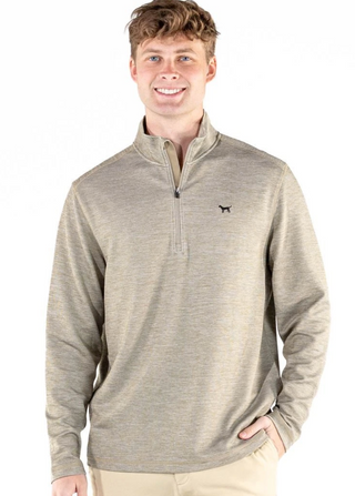 Mens Quarter Zip Heather Olive
