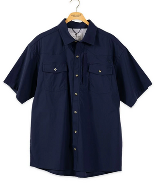 Mens Navy Button Down