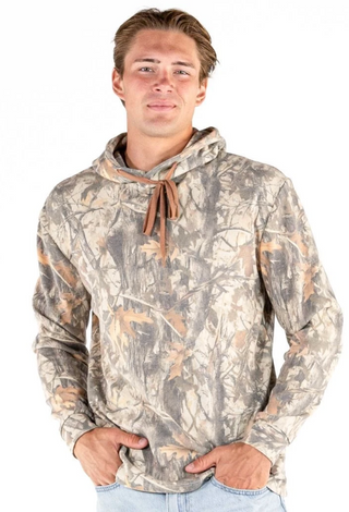 Mens Thermal Camo Pullover