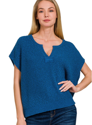 Split Neck Sweater