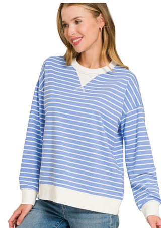 Blue Striped Pullover