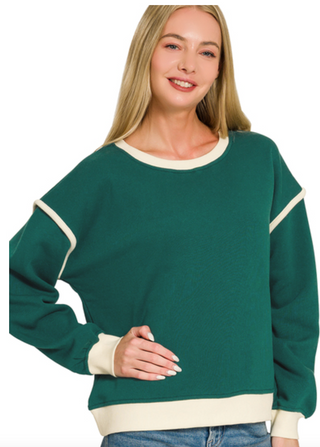 Hunter Contrast Trim Sweatshirt