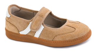 Calm Down Sneaker - Camel Faux Suede