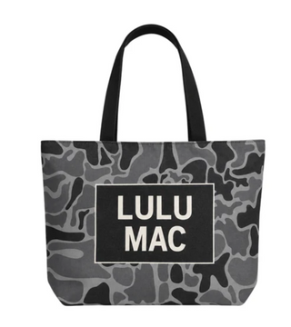 Lulu Mac Canvas Tote-Black Camo